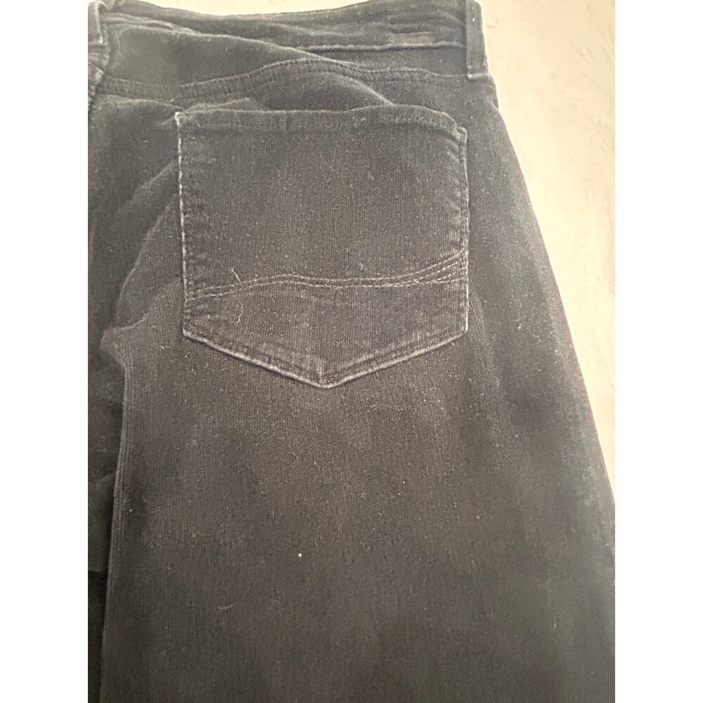 Black NYDJ corduroy pants low rise boot cut size 12 Petite - Picture 9 of 9